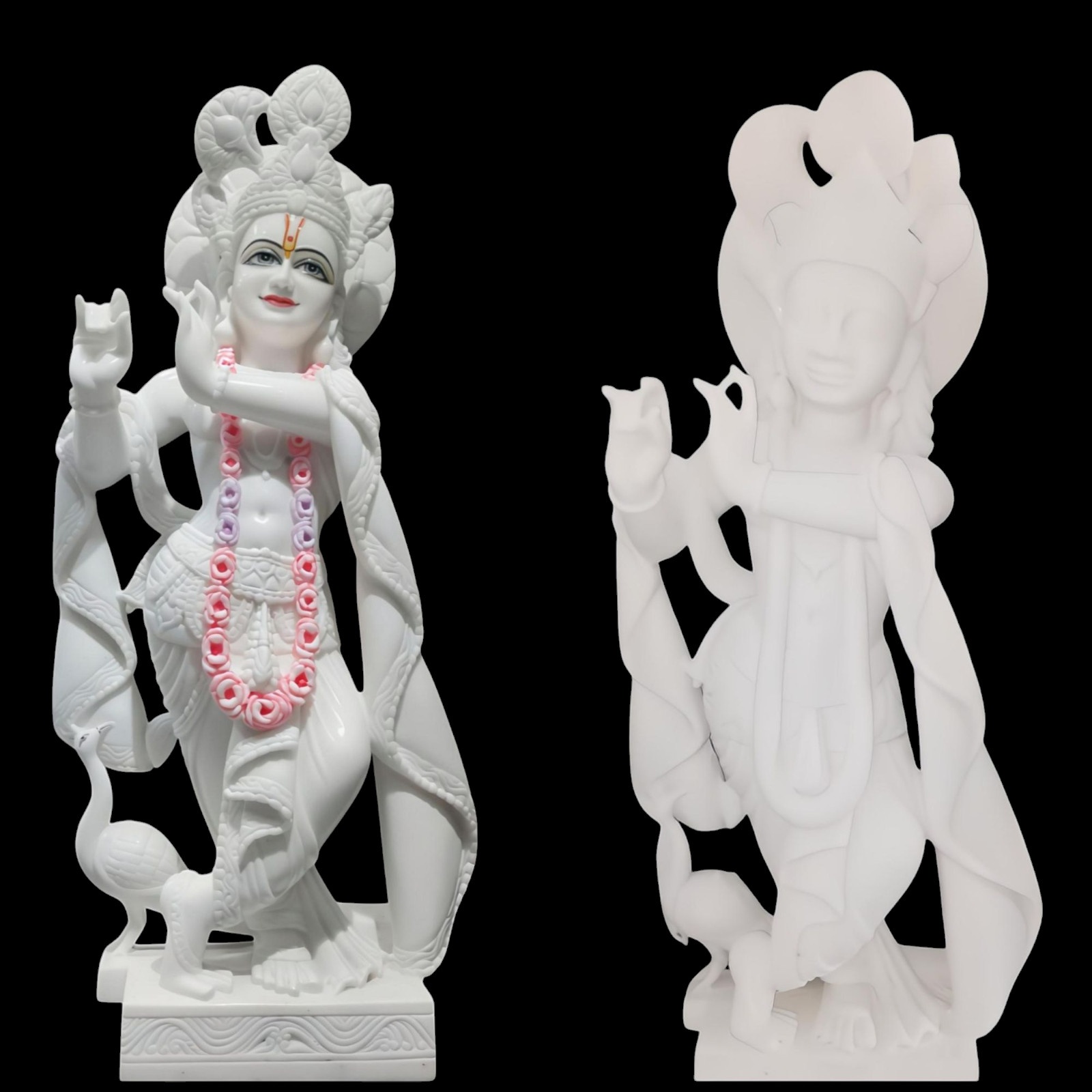 Radha Krishna Marble Statue photo 2