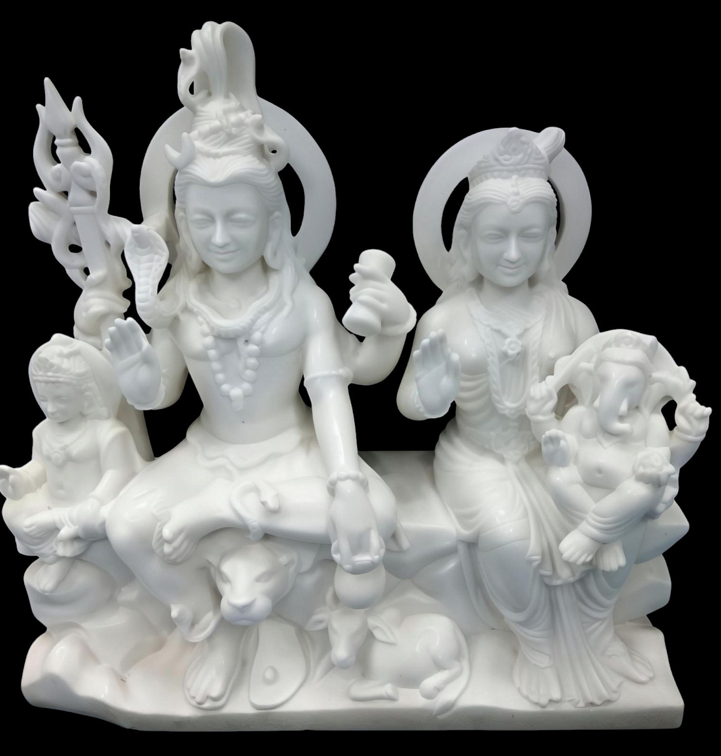 Shiv Pariwar Marble Idol photo 4